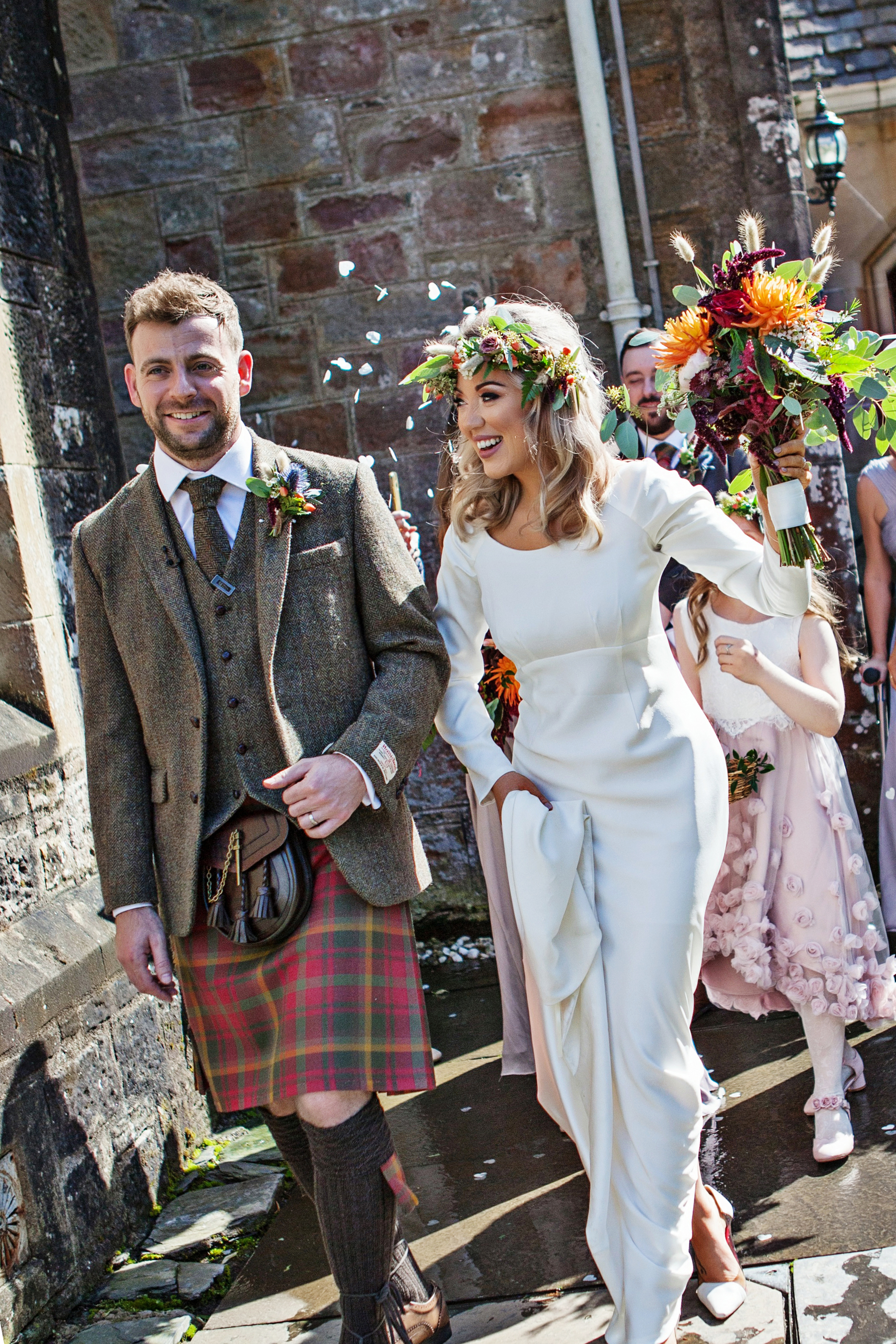 Carli wedding photos, couture wedding dress, brides in quarantine