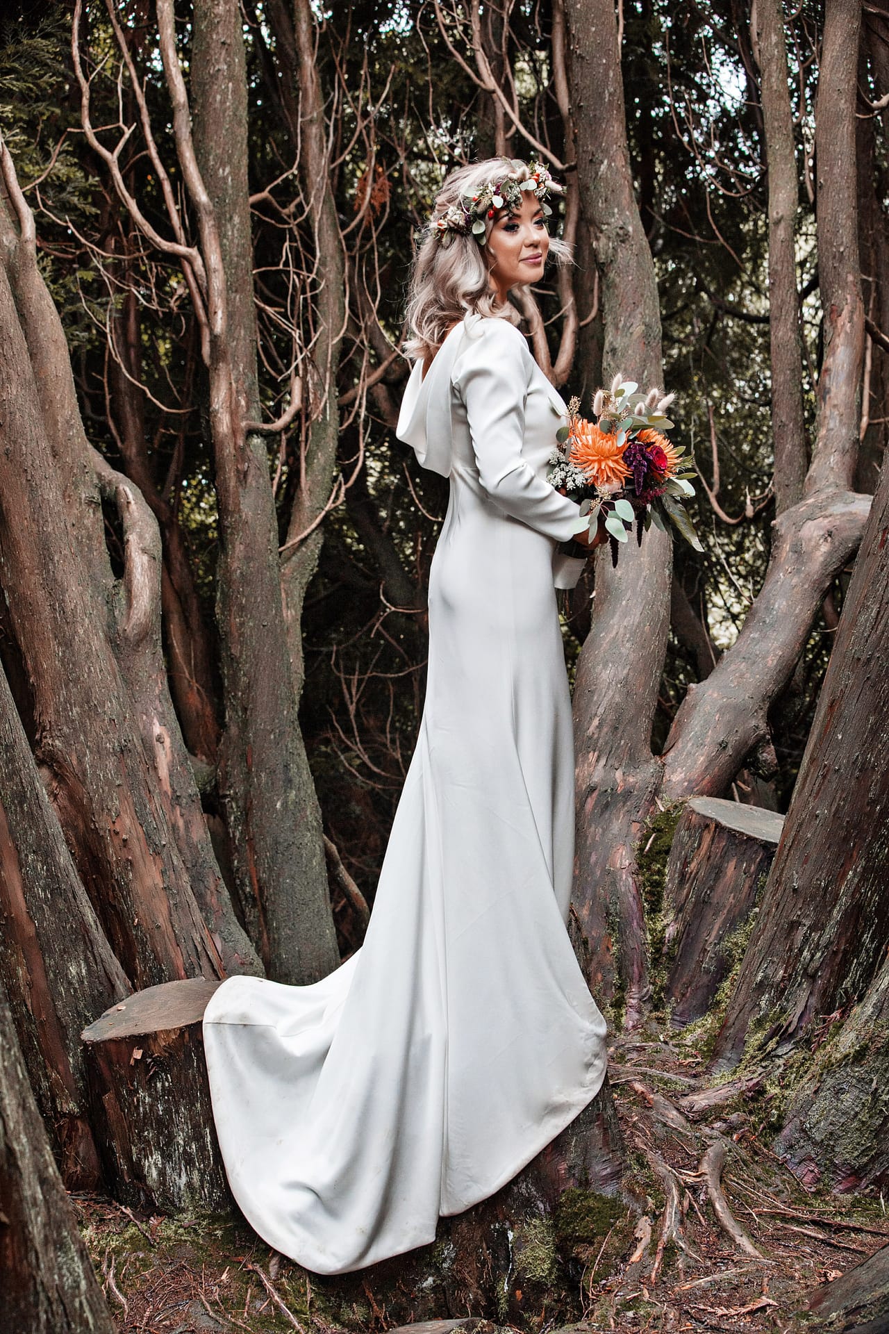 beautiful couture gown, Carli wearing Dina Couture Wedding Dress