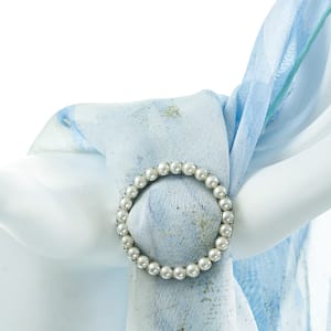 Single Tier Round Pearl Buckle Accessories