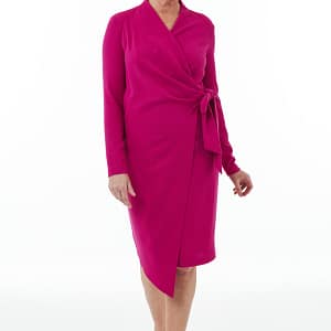 Fuchsia Wrap dress