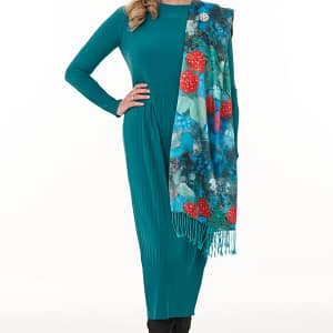 Jade Long Pleated Dress