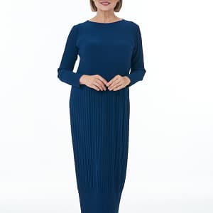 Navy Pleated dress