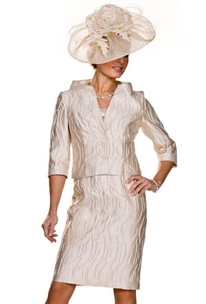 Joyce Young mother of the bride dress and short cropped jacket non traditional non frumpy