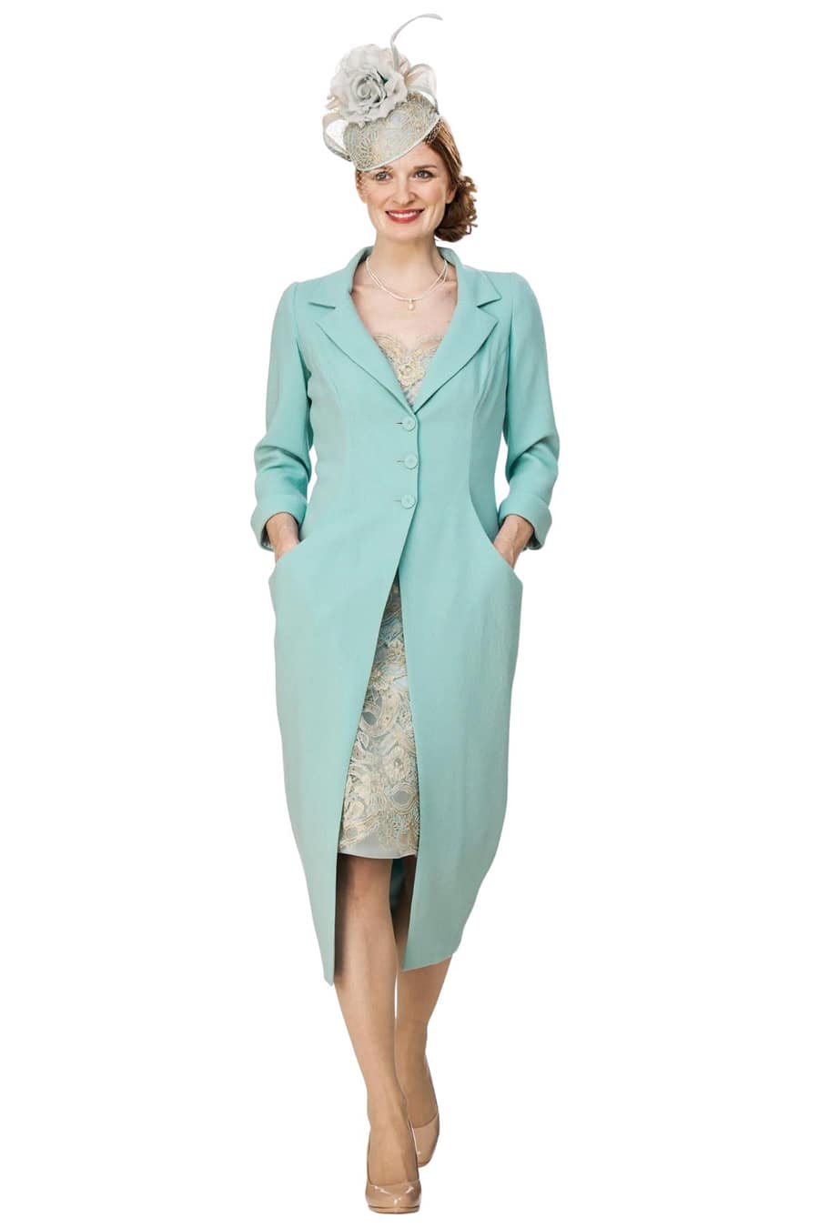 wool crepe investiture coat obe special occasion petite woman