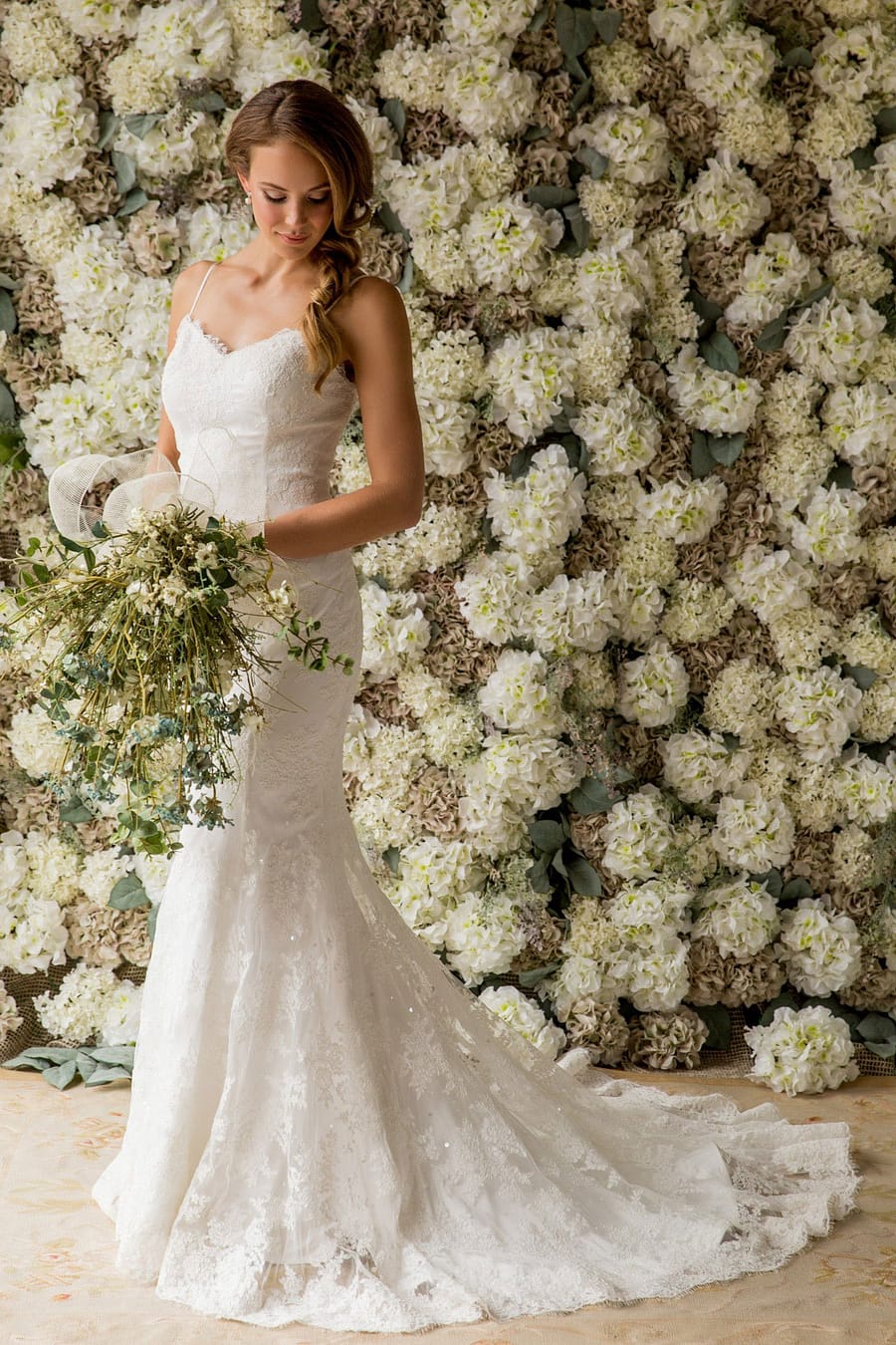 Gillian Lace Fishtail Wedding Dress